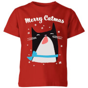 Merry Catmas Kids T Shirt Red 9 10 Years the christmas collection kopen in de aanbieding