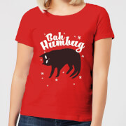 Bah Humbug Womens T Shirt Red M the christmas collection kopen in de aanbieding