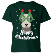Yappy Christmas Kids T Shirt Forest Green 7 8 Years the christmas collection kopen in de aanbieding