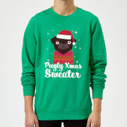 Pugly Xmas Sweater Sweatshirt Kelly Green S the christmas collection kopen in de aanbieding Pugly Xmas Sweater Sweatshirt Kelly Green S the christmas collection kopen in de aanbieding