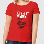 Lets Be Merry Womens T Shirt Red Xxl the christmas collection kopen in de aanbieding