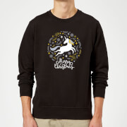 By Iwoot Unicorn Christmas Sweatshirt Black 4Xl by iwoot kopen in de aanbieding