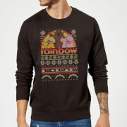 Rainbow Christmas Sweatshirt Black M rainbow kopen in de aanbieding