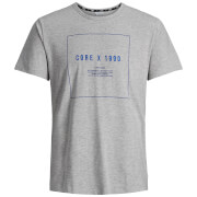 T-Shirt Homme Core Pretoria Jack & Jones - Gris Clair Chiné - L - Gris