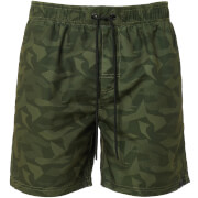 Dissident Mens Rico Swim Shorts Khaki Camo S Green dissident kopen in de aanbieding