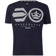 T-Shirt Homme Crisscross Crosshatch - Bleu Marine - S - Navy