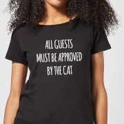 Image of All Guests Must Be Approved By The Cat Women's T-Shirt - Black - 3XL - Black