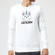 By Iwoot Caticorn Sweatshirt White 5Xl by iwoot kopen in de aanbieding