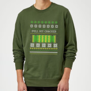 Pull My Cracker Sweatshirt Forest Green Xl Black the christmas collection kopen in de aanbieding Pull My Cracker Sweatshirt Forest Green Xl Black the christmas collection kopen in de aanbieding