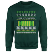 Pull My Cracker Sweatshirt Forest Green S Black the christmas collection kopen in de aanbieding Pull My Cracker Sweatshirt Forest Green S Black the christmas collection kopen in de aanbieding