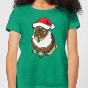 Christmas Puggin Womens T Shirt Kelly Green Xl the christmas collection kopen in de aanbieding
