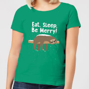 Eat Sleep Be Merry Womens T Shirt Kelly Green Xxl the christmas collection kopen in de aanbieding