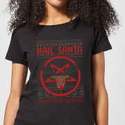 Hail Santa Womens T Shirt Black Xl the christmas collection kopen in de aanbieding