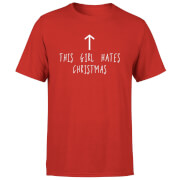 Image of This Girl Hates Christmas T-Shirt - Red - S - Red