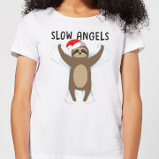 By Iwoot Slow Angels Womens T Shirt White 4Xl by iwoot kopen in de aanbieding By Iwoot Slow Angels Womens T Shirt White 4Xl by iwoot kopen in de aanbieding