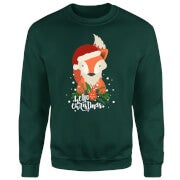 Pull de Noël Homme Fox Hello - Vert - S - Gris