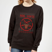 Hail Santa Womens Sweatshirt Black Xl the christmas collection kopen in de aanbieding