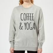 Image of Coffee and Yoga Women's Sweatshirt - Grey - XS - Grey