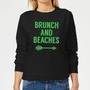 Image of Brunch and Beaches Women's Sweatshirt - Black - XS - Black