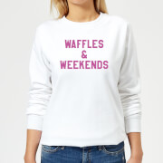 Waffles And Weekends Womens Sweatshirt White 5Xl fitness and loungewear kopen in de aanbieding