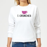 Coffee And Crunches Womens Sweatshirt White 5Xl fitness and loungewear kopen in de aanbieding