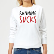 By Iwoot Running Sucks Womens Sweatshirt White 4Xl by iwoot kopen in de aanbieding