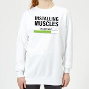 Installing Muscles Women's Sweatshirt - White - XS - Weiß