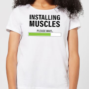 By Iwoot Installing Muscles Womens T Shirt White 5Xl by iwoot kopen in de aanbieding