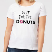 By Iwoot Do It For Donuts Womens T Shirt White Xs by iwoot kopen in de aanbieding