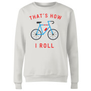 The Dad Collection Thats How I Roll Womens Sweatshirt White M the dad collection kopen in de aanbieding