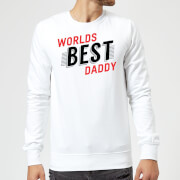 The Dad Collection Worlds Best Daddy Sweatshirt White Xxl the dad collection kopen in de aanbieding