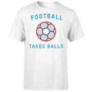 The Dad Collection Football Takes Balls T Shirt White M the dad collection kopen in de aanbieding