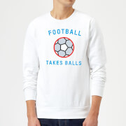 The Dad Collection Football Takes Balls Sweatshirt White Xl the dad collection kopen in de aanbieding