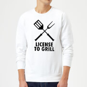 The Dad Collection License To Grill Sweatshirt White Xl the dad collection kopen in de aanbieding
