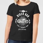 By Iwoot Biker Dad Womens T Shirt Black Xs by iwoot kopen in de aanbieding