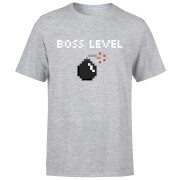 Boss Level Gaming T Shirt Grey S the gaming collection kopen in de aanbieding