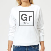 Periodic Gamer Womens Sweatshirt White Xl the gaming collection kopen in de aanbieding