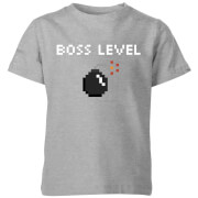 Own Brand Boss Level Gaming Kids T Shirt Grey 5 6 Years own brand kopen in de aanbieding