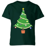 Geek Christmas Buttons Tree Kids T Shirt Forest Green 3 4 Years geek christmas kopen in de aanbieding