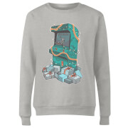 Geek Christmas Arcade Tress Womens Sweatshirt Grey S geek christmas kopen in de aanbieding Geek Christmas Arcade Tress Womens Sweatshirt Grey S geek christmas kopen in de aanbieding