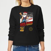 Geek Christmas Santa Sleighs Black Womens Sweatshirt Xl geek christmas kopen in de aanbieding
