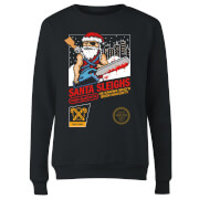 Geek Christmas Santa Sleighs Black Womens Sweatshirt S geek christmas kopen in de aanbieding