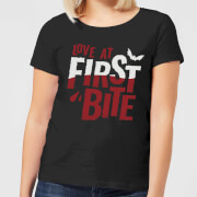 Halloween Love At First Bite Womens T Shirt Black Xxl halloween kopen in de aanbieding
