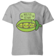 Makes Peas Not War Kids T-Shirt - Grey - 3-4 ans - Gris