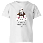 My Little Rascal What A Brewtiful Day Kids' T-Shirt - White - 3-4 ans - Blanc