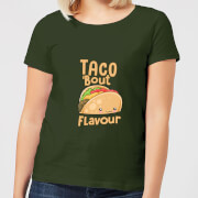 Taco Bout Flavour Womens T Shirt Forest Green Xxl the kawaii collection kopen in de aanbieding