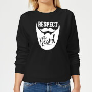 By Iwoot Respect The Beard Womens Sweatshirt Black 4Xl by iwoot kopen in de aanbieding