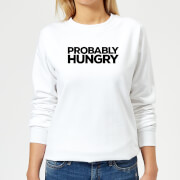 By Iwoot Probably Hungry Womens Sweatshirt White Xs by iwoot kopen in de aanbieding
