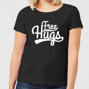 Free Hugs Womens T Shirt Black Xxl mens slogan collection kopen in de aanbieding