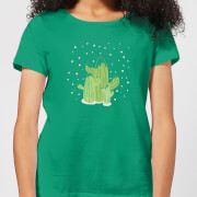Cactus Trio Womens T Shirt Kelly Green M the christmas collection kopen in de aanbieding